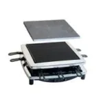Steba RC 3 Plus Chrom raclette grilis su kar&scaron;to akmens plok&scaron;te &ndash; 8 asm., 1400W, chromuotas