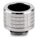 Thermal Grizzly DeltaMate suspaudimo jungtis, žalvarinė &ndash; blizgus nikelis, 14 mm kietiems vamzdeliams, G1/4 inch sriegis