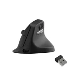 Keychron M5-A29 Vertical PixArt 3311 1K juoda ergonomi&scaron;ka belaidė žaidimų pelė