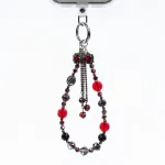 Crong Phone Charm Lanyard Red Bow &ndash; universalus apsaugos nuo pametimo rie&scaron;o dirželis i&scaron;maniesiems telefonams