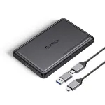 ORICO DDL25-C3 2,5 colio HDD/SSD korpusas USB-C 5Gbps juodas