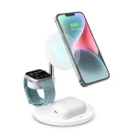 SBS TEWIRMAG3IN1 3-in-1 belaidė įkrovimo stotelė su MagSafe, skirta iPhone, Apple Watch ir AirPods
