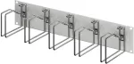 RITTAL 7996.626 19 colių 2U kabelių tvarkymo skydas su 5 metaliniais kreipiamaisiais laikikliais 120x60 mm, &scaron;viesiai pilkas RAL 7035