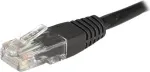 EXERTIS CONNECT Cat6 U/UTP komutacinis kabelis, 1 m, juodas, RJ45, su fiksatoriaus apsauga 246772