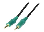 TECLINE garso kabelis, 3,5 mm stereo jack, vyri&scaron;kas&ndash;vyri&scaron;kas, 5,0 m, juodas 108897