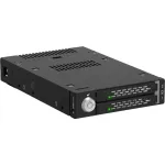 ICY DOCK ToughArmor MB834MK-B V2 - 2x M.2 NVMe į 1x 3,5 colio lizdo mobilusis krep&scaron;elis su metaliniu raktiniu užraktu, SlimSAS 4i, juodas