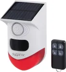 Sygonix Mini Signalizacijos Sistema Balta/Raudona su LED PIR Judesio Detektoriumi ir Nuotolinio Valdymo Pulteliu (SY-6515320)