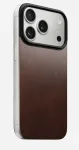 NOMAD Magnetic Leather Back, skirta iPhone 17 Pro, suderinama su MagSafe, Horween odos, Rustic Brown