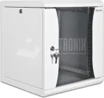 Wirewin WCAB 10 350X310X6U BL 6U laisvai stovintis 10 colių stelažo spintelė, juoda