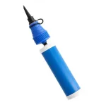 PAPSTAR dvipusio veikimo balionų pompa, mėlyno plastiko, 275 mm, 1 vnt. (89199)
