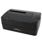StarTech.com SATDOCKU3S Vieno lizdo USB 3.0 į SATA kietojo disko dokas, USB 3.0 (5 Gbps) i&scaron;orinis 2.5/3.5 colio SATA I/II/III HDD/SSD dokas su vir&scaron;utiniu įdėjimu