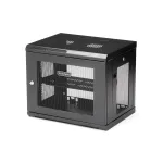 StarTech.com 2-Post 9U sieninis tinklo spintos korpusas su 1U lentyna, 19 colių sieninis serverio stovas duomenų / tinklo / AV / elektronikos / kompiuterinės įrangos montavimui, mažas vėdinamas korpusas