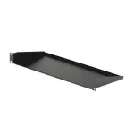 StarTech.com CABSHELF1U 1U lentyna serverių spintai, fiksuota gembinė lentynėlė 19 col. spintai, gylis 17,7 cm (7 col.), apkrova iki 15 kg (33 sv.), su narvelinėmis veržlėmis ir varžtais, juoda