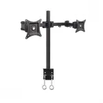 Sukamas dviejų monitorių stalo laikiklis 13-27 inch