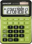 Stalinis skaičiuotuvas SENCOR SEC 372GN 12 skaitmenų LCD, pagrindinės aritmetinės funkcijos, saulės ir baterijos maitinimas