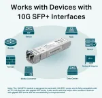 TP-Link SM5110-LR &scaron;viesolaidinis SFP+ modulis 10 Gbit/s 1310 nm 10 km