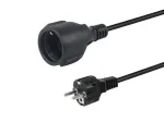 Maitinimo laidas Equip 112182, 5 m, CEE7/7 &ndash; CEE7/3, juodas