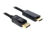 Delock Kabel DisplayPort 1.1 Stecker > High Speed HDMI-A Stecker Passiv 3 m schwarz (82435)
