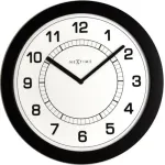 NeXtime Super Slim sieninis laikrodis 3045zw, &Oslash;28 cm, juodas