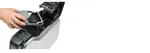 Plastikinių kortelių spausdintuvas Zebra ZC300 &ndash; dažų sublimacija/terminis perkėlimas, 300x300 DPI, LCD, 100 kortelių padavimo dėklas, Ethernet, sidabrinis/juodas