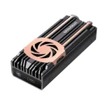 GrauGear G-M2U4-40G-F i&scaron;orinis M.2 NVMe SSD korpusas, PCIe 4.0, USB4 (USB-C), 40 Gbit/s, aliuminis, su ventiliatoriumi, juodas