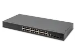 DIGITUS Switch 24 prievadų GE 4 SFP+ UPLINK L2+ 10/100/1000