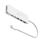 j5create JCD373EW - USB-C kelių prievadų i&scaron;plėtimo stotelė su Power Delivery
