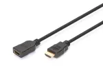 DIGITUS HDMI High Speed prailginimo kabelis, tipo A M/F, 3 m su Ethernet, Ultra HD 24p, juodas