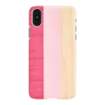 Apsauginis dėklas man and wood iPhone X/XS &mdash; pink pie white