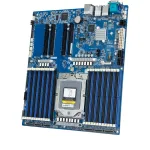 Gigabyte MZ33-AR0 serverio pagrindinė plok&scaron;tė, lizdas SP5 (LGA6096), AMD EPYC 9004, E-ATX, 24x DDR5 DIMM, 6x MCIO 8i, M.2, 2x 10GbE, IPMI