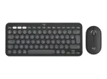 Logitech Pebble 2 Combo for Mac belaidė klaviatūra ir pelė QWERTZ voki&scaron;ka grafito spalva