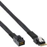 InLine Slim SAS kabelis, SFF-8654 į Mini SAS HD SFF-8643, 24Gb/s, 0,5 m