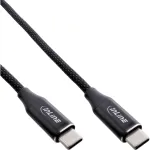 InLine magnetinis USB-C laidas, USB-C vyri&scaron;kas/vyri&scaron;kas, 100W, juodas, 1,5m