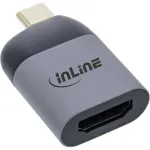 InLine USB-C (vyri&scaron;kas) į HDMI (moteri&scaron;kas) keitiklis, 4K 60Hz