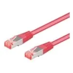 Goobay 95581 CAT 6 jungiamasis kabelis, S/FTP (PiMF), LSZH, varis, 1,5 m, purpurinis