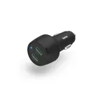 Automobilinis įkroviklis Hama 00201632 Greitas Įkrovimas 2 USB Type-C Prievadai Juodas