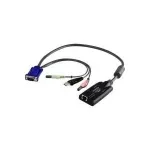 ATEN KA7176 USB&ndash;VGA į Cat5e/6 KVM adapterio laidas (CPU modulis) su garsu ir virtualios laikmenos palaikymu
