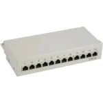 InLine Patch Panel Cat.6 12 prievadų stalas/siena montuojamas &scaron;viesiai pilkas RAL7035