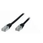 S/CONN Cat5e F/UTP (FTP) tinklo kabelis RJ45&ndash;RJ45 vyri&scaron;kas, 2 m, juodas