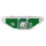 Orientacinis žibintas Merten MEG3901-0006, LED, žalias korpusas, raudona &scaron;viesa, AC 100&ndash;230 V