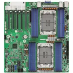 Motininė plok&scaron;tė ASRock GNR2D16-2T, Intel SoC, LGA 4710 (Socket E2), EEB, 16 DDR5 lizdų, iki 128 GB, 10Gb Ethernet