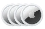Asmeninis radimo įrenginys Apple AirTag Sidabrinis Baltas &ndash; 4 vnt. pakuotė, CR2032 baterija, 11,8 g, &Oslash; 31,9 mm