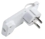 Maitinimo ki&scaron;tukas Microconnect PESCHPLUG-W, kampinis, Type F, baltas