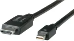 ROLINE vaizdo kabelis DisplayPort / HDMI &ndash; HDMI (M) iki Mini DisplayPort (M) &ndash; 2 m &ndash; ekranuotas &ndash; juodas (11.04.5796)