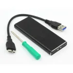 CoreParts MSACSC/USB3.0 M.2 SSD i&scaron;orinis korpusas, USB 3.0, juodas