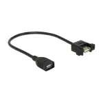 USB kabelis DeLOCK 0,25 m 2xUSB 2.0-A