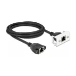 DeLOCK tinklo ilginimo laidas Cat.6A 2m S/FTP RJ45 juodas