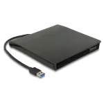 I&scaron;orinis HDD korpusas DeLOCK 42636 juodas 5.25 colio Micro SATA 5 Gbit/s