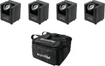 Ap&scaron;vietimo rinkinys EUROLITE 4x AKKU UP-1 baterijinis su SB-4 mink&scaron;tu krep&scaron;iu