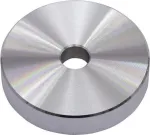 Omnitronic Puck centravimo adapteris singlų plok&scaron;telėms, aliuminis, sidabrinis